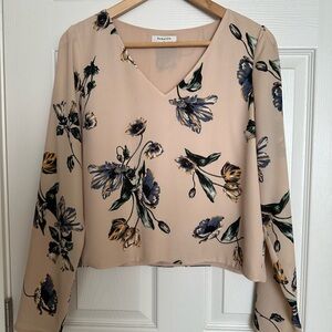 Aritzia Babaton Floral Blouse